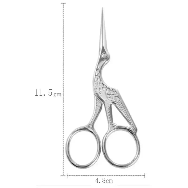 Stainless Steel Makeup Scissors - 9CM Compact Eyebrow Nose Hair & Nail Grooming Tool