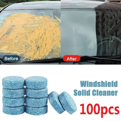 Car Windshield Washer Fluid Tablets | Concentrated Effervescent Wiper Cleaning Tablets for Windows & Kitchen
