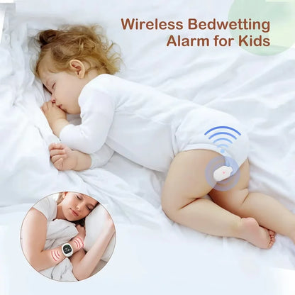 40M Wireless Bedwetting Alarm with Wristband - Enuresis Sensor for Kids & Adults, Potty Training & Elder Care