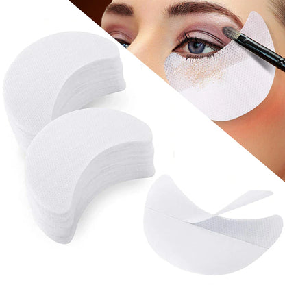 10/20/50/100Pcs Eyeshadow Shields - Disposable Under Eye Patches, Lint-Free Makeup Stickers & Applicators