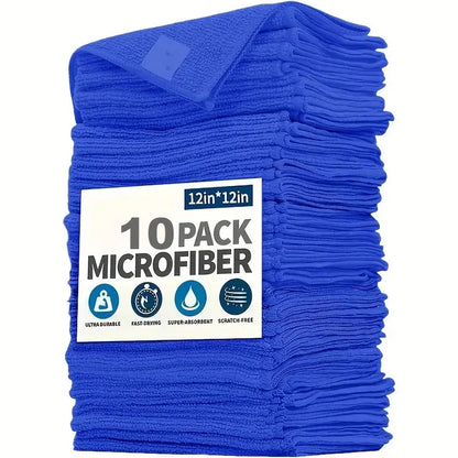 Microfiber Cleaning Cloths – Lint-Free, Reusable, Super Absorbent Towels for Car, Window & General Cleaning