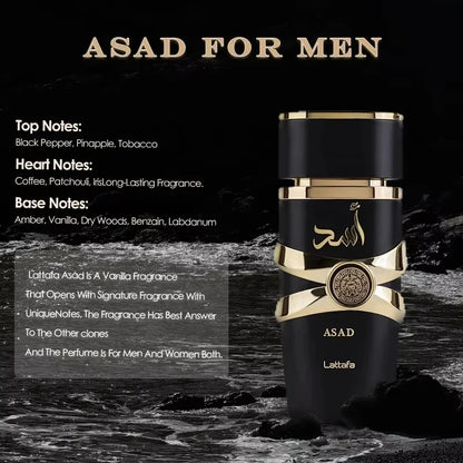 100ML Moi Tous Asad Perfume - Long-Lasting Fresh Light Fragrance, Unique Aromatic Scent for Men and Women, Casual Date Gift