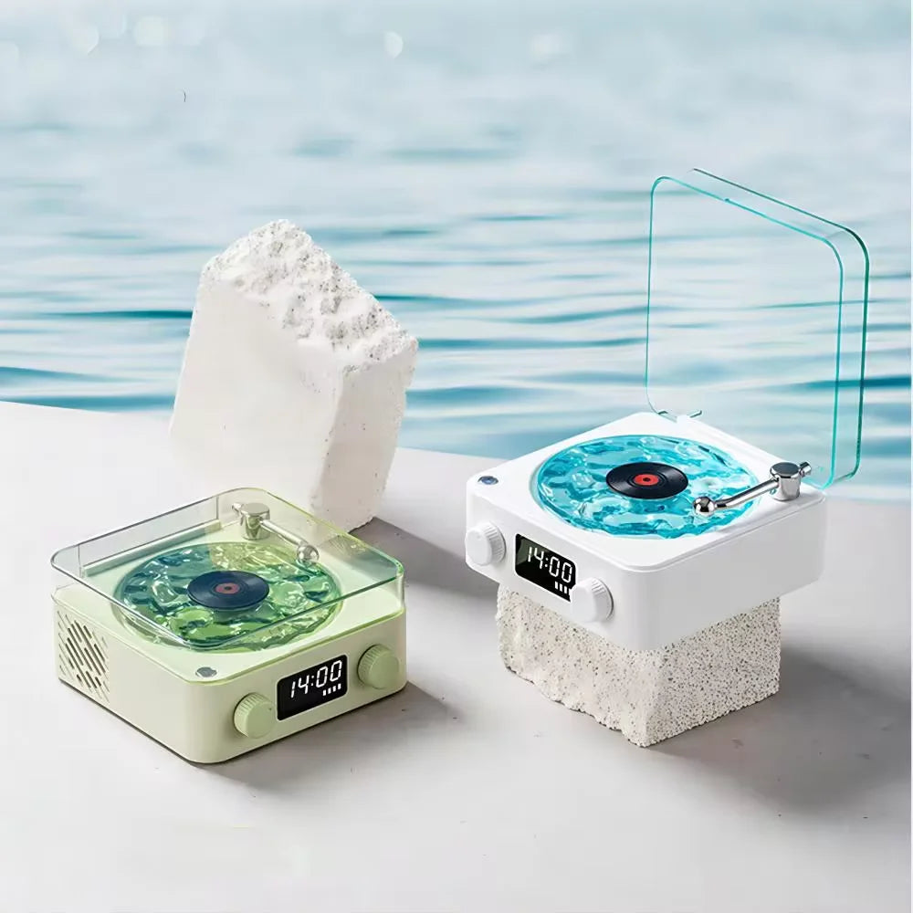 Mini Retro Bluetooth Speaker – Portable White Noise Subwoofer with RGB Lights, Sleep Aid, TF Card Support