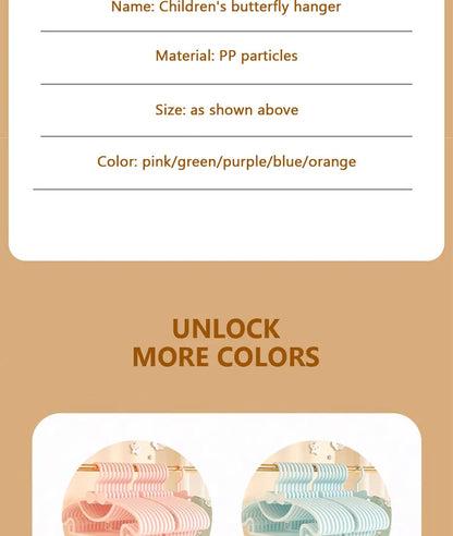 Baby Clothes Hangers – 10PCS Cute Kids Hanger Clips for Closet & Display