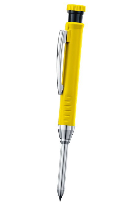 Carpenter Mechanical Pencil Set - 2.8mm Solid Woodworking Pencil With Sharpener & 3 Color Refills For Construction Tools