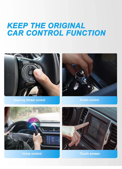 2-in-1 Wired to Wireless CarPlay & Android Auto Adapter – 5GHz WiFi Mini Dongle for 99% of Cars with Original Wired Systems