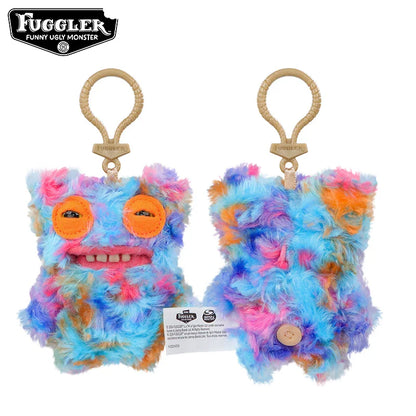 Original Fuggler Tooth Monster Keychain – Cute Wide-Eyed Plush Toy, Funny Ugly Monster Doll Pendant Gift