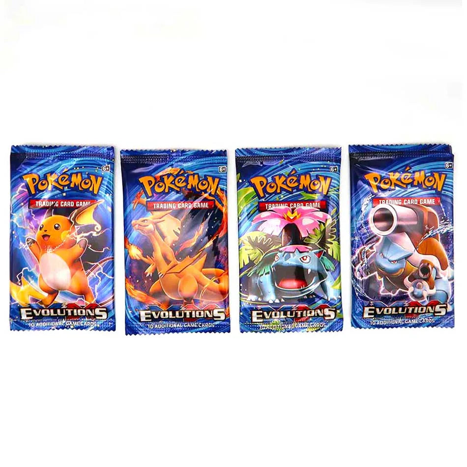 324pcs Pokémon Cards Sun & Moon XY Evolutions Booster Box – Collectible Trading Card Game Set