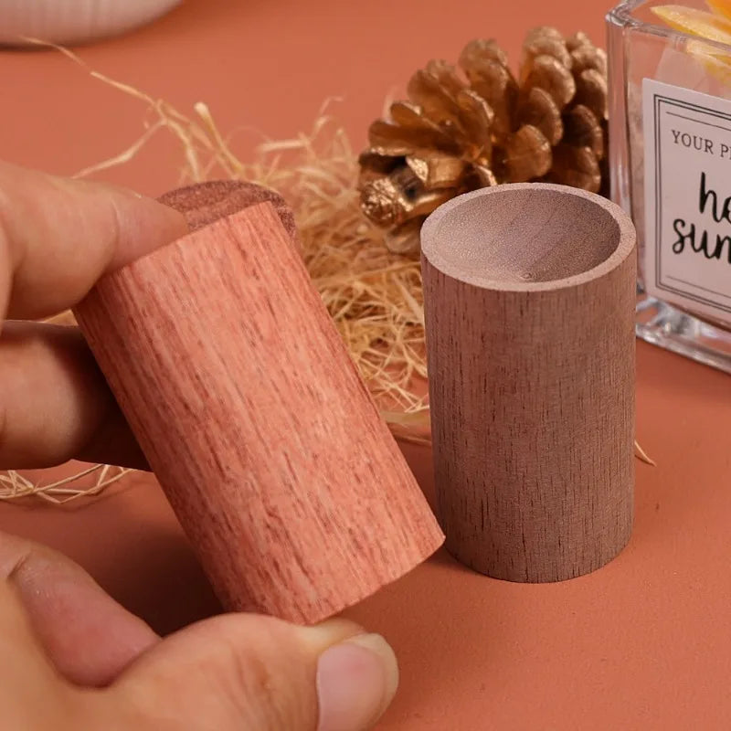 1/5PCS Mini Wooden Essential Oil Diffuser – Aromatherapy Fragrance Diffuser for Home, Office, Car, Bedroom, and Living Room