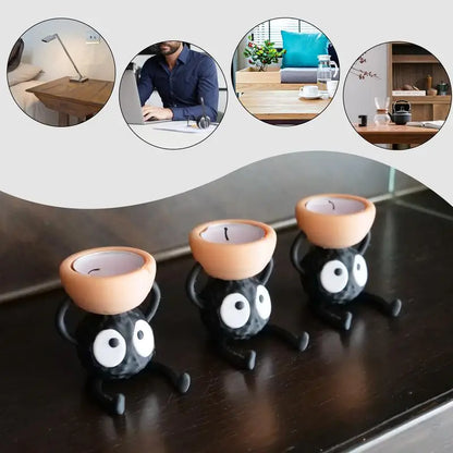 Cute 3D Printed Candlestick Holders – Tea Light & Briquette Candle Stand, Small Decorative Candle Holder