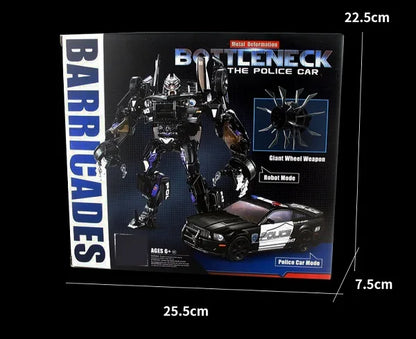 BMB Transformation LS02 Barricade – KO MPM05 Black Mamba MP Action Figure Robot Toy Collection