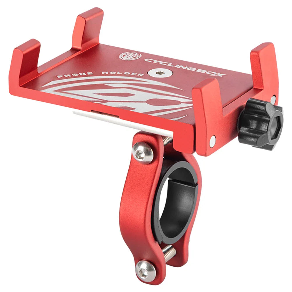 360° Rotatable Aluminum Alloy Bicycle & Motorcycle Phone Holder – MTB Bike GPS Handlebar Mount Stand