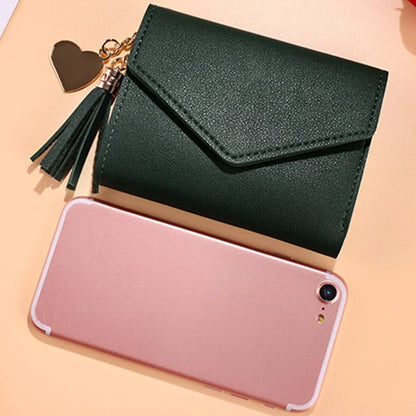 Women's RFID Leather Wallet - Compact Luxury Mini Purse With ID Window, Purple Letter Pattern & Card Holder Design