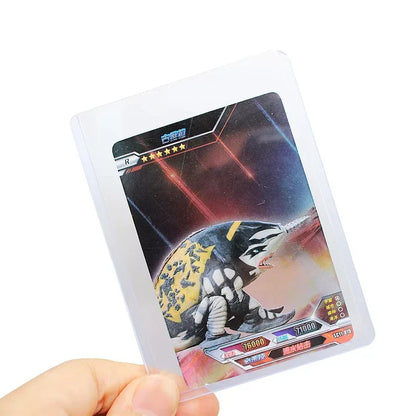 25PCS Transparent PVC Card Sleeves – Hard Plastic Protective Holders for Trading & Game Cards