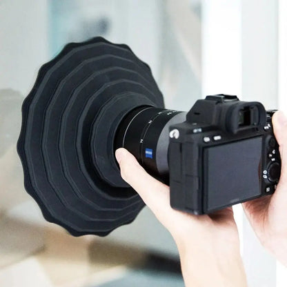 Silicone Foldable Reversible Lens Hood – Anti-Reflective Camera Shade for 53mm–72mm & 73mm–88mm Lenses