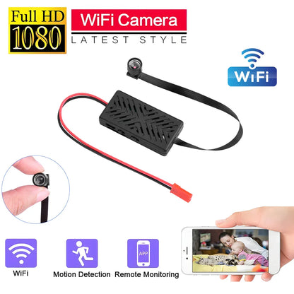 1080P DIY WiFi Mini Camera Module — Motion Detection Sport DV P2P Video Recorder with Remote Control for Home Security