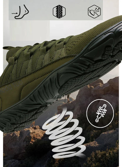 New Plus Size Hiking Shoes – Wide Palm Outdoor Sports & Barefoot Casual Shoes for Couples, Indoor Yoga & Fitness