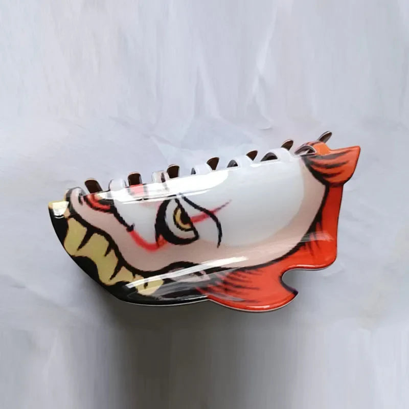 Muweordy Halloween Hair Clip | Funny Large Mask, Crab & Shark Hairpin for Women & Girls