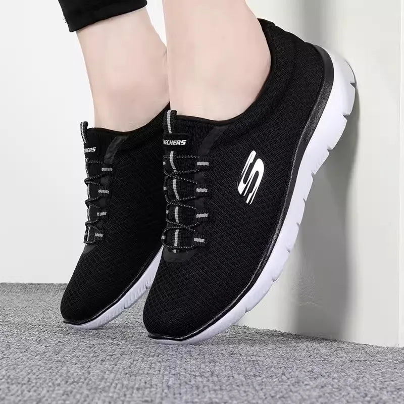 Skechers Women's Sports Shoes - Summer Fashion Breathable Sneakers, Lightweight & Comfortable Walking Shoes