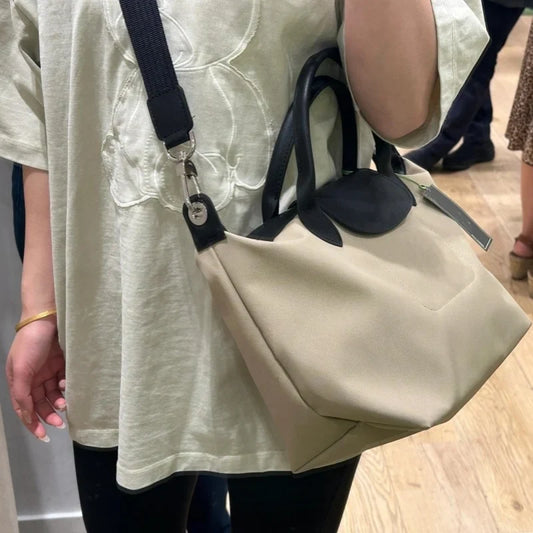 Women's Big Hobo Bag — Energy Twill Crossbody Bag with Short Handle, High-Quality Fashion Handbag