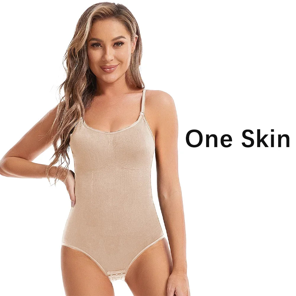 Women Seamless Shapewear Bodysuit - Sexy Slimming Butt Lifter Open Crotch Body Shaper for a Smooth Fit
