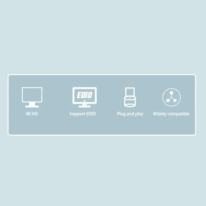 4K HDMI Virtual Display Adapter — High-Resolution Wireless Streaming Emulator & Dummy Plug