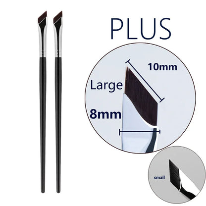 Upgrade Blade Eyeliner Brush | Ultra-Thin Fine Angle Flat Brush for Eyebrows & Under-Eye Makeup | Precise Detail White Brush