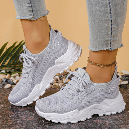Women’s 2025 Breathable Mesh Dad Sneakers – Casual Versatile Sports Shoes