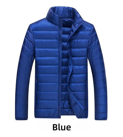 UETEEY Men’s Ultra-Light White Duck Down Jacket – Waterproof Casual Outdoor Padded Coat, Autumn Winter Lightweight