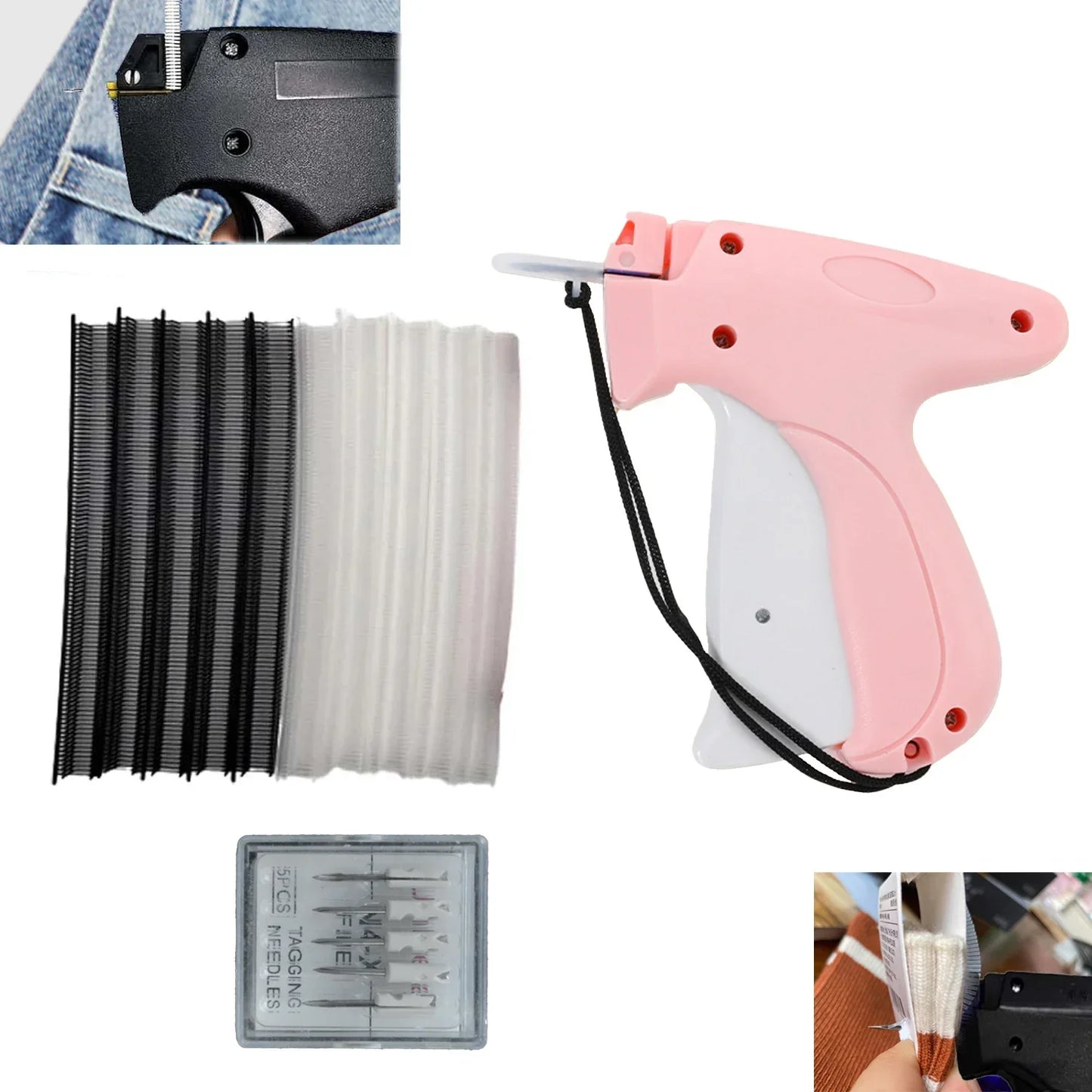 Clothing Fixer Mini Stitch Gun — Fine Stitch Tagging Tool for Sewing, Quilting & Hemming