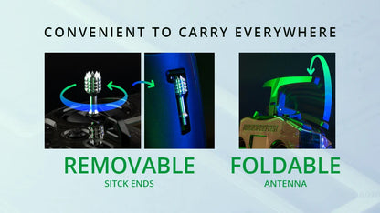 Radiomaster Pocket Hall Gimbal Portable RC Transmitter with Built-in LED Light & Foldable Antenna