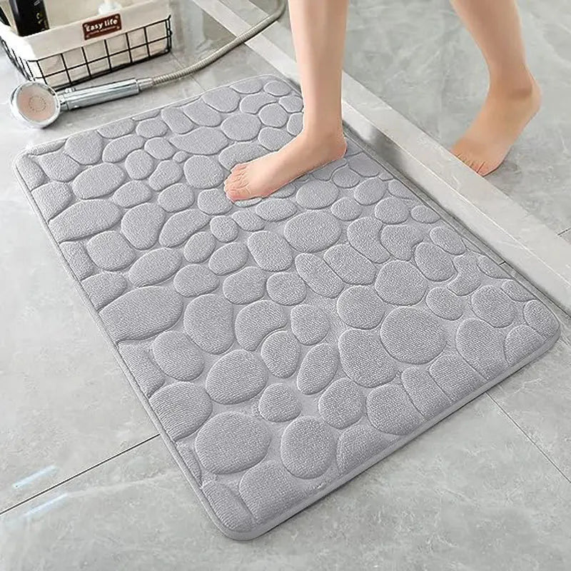 Super Absorbent Bath Mat - Slip-Resistant Anti-Slip Bathroom Rug for Bathtub, Toilet, and Entrance