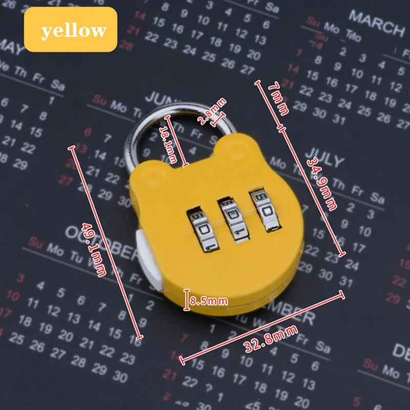 KK&FING 3-Digit Combination Padlock – Luggage, Gym Locker, and Drawer Safe Lock for Travel and Security
