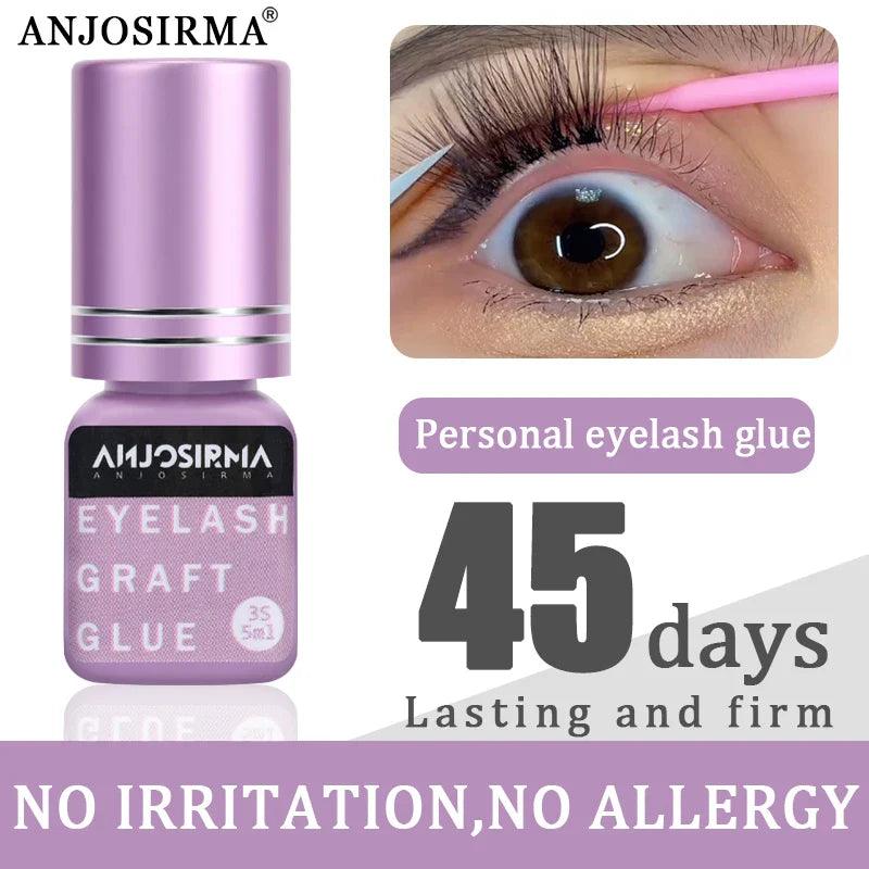 ANJOSIRMA Fast Drying Fake Eyelash Gel 5ml – Instant Eyelash Extension in 1-2 Seconds