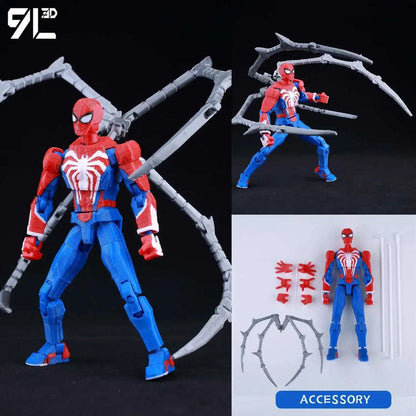 9L3D Superman & Batman Action Figures – Multi-Jointed Poseable LUCKY13 Titan13 Collectible Hero Toys