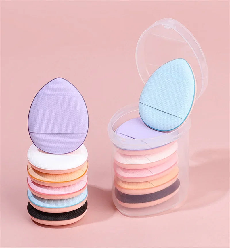 3/10PCS Mini Cosmetic Cushion Puffs – Professional Finger Puffs for Foundation & Concealer Makeup