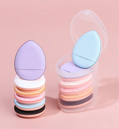 3/10PCS Mini Cosmetic Cushion Puffs – Professional Finger Puffs for Foundation & Concealer Makeup