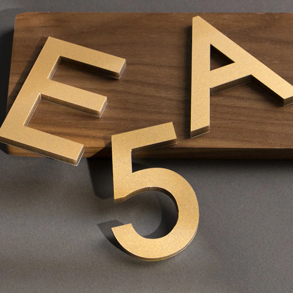 3D Mirror Acrylic Alphabet Wall Stickers – Black English Letters & Numbers for Personalized Door & Room Decor