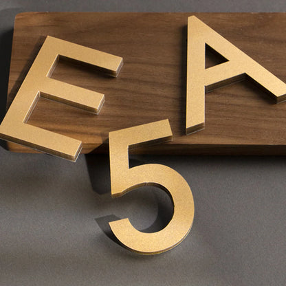 3D Mirror Acrylic Alphabet Wall Stickers – Black English Letters & Numbers for Personalized Door & Room Decor