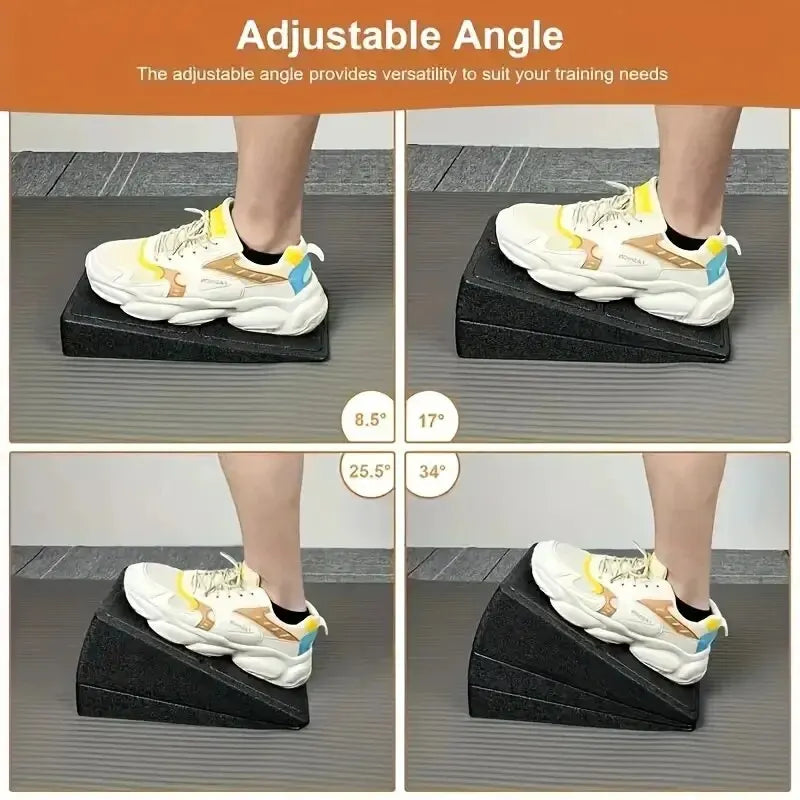 3pcs Yoga Wedge Stretch Slant Boards: Adjustable Bricks for Squat Wedge Blocks - Exercise Gym Fitness Yoga Accessories