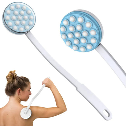Remedy Wand Lotion Applicator and Massager - Handheld, Long-Handled Easy Reach Roll-On Dispenser for Shower Gel on Back