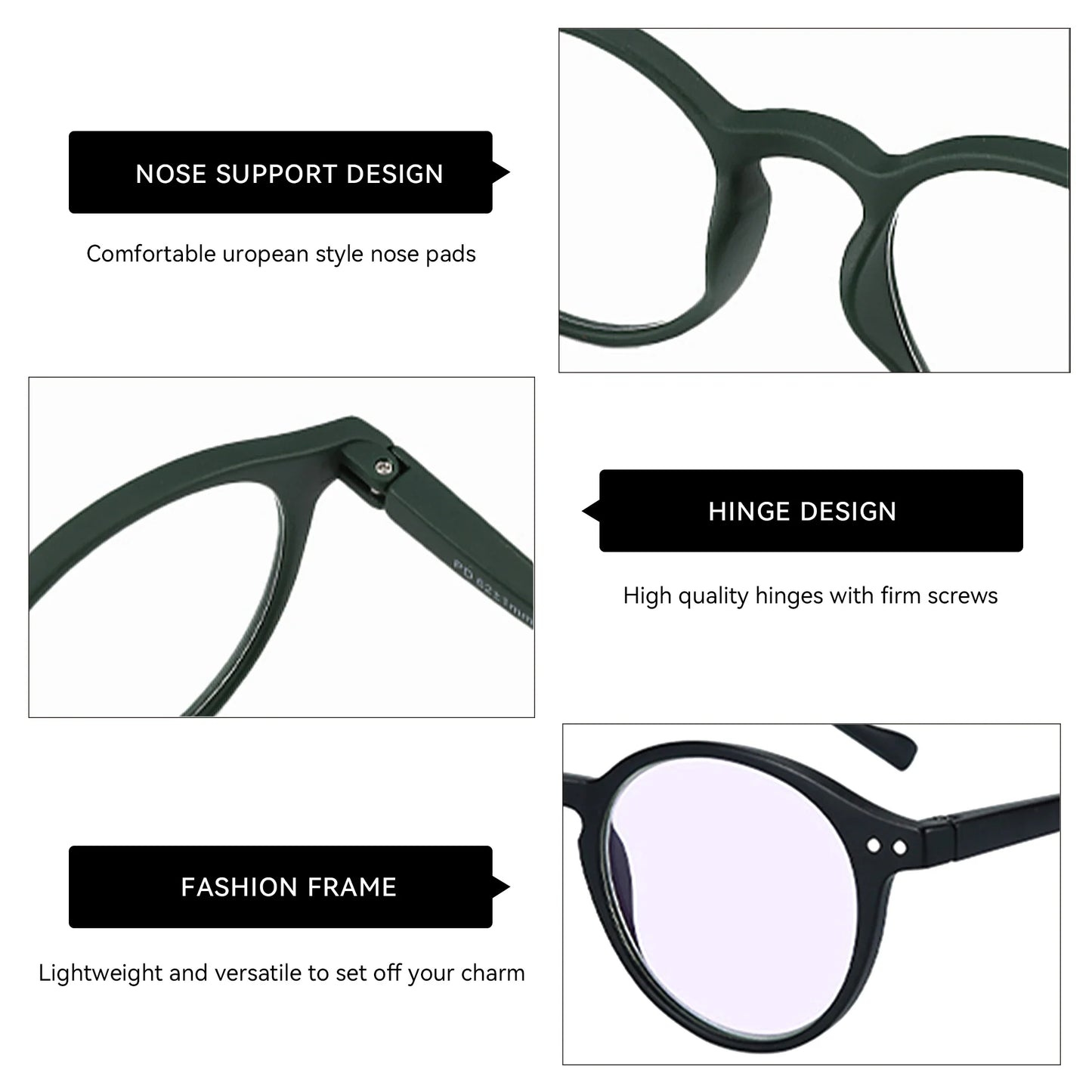 ZENOTTIC 2025 Retro Reading Glasses – Anti-Blue Light Blocking Eyeglasses for Women & Men, Diopter 0 to 4.0