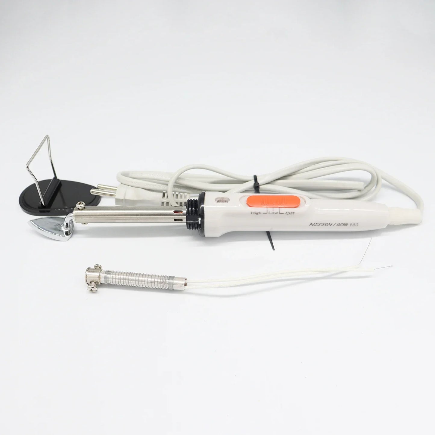 40W Mini Electric Soldering Iron — Adjustable 130/250°C Quick-Heating Tool for Household, Leather, Clothing & Wrinkle Removal