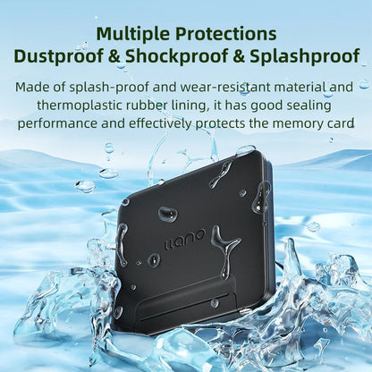 Llano Memory Card Case – Water-Resistant & Anti-Shock Holder for SD, Micro SD & TF Card Storage Organizer