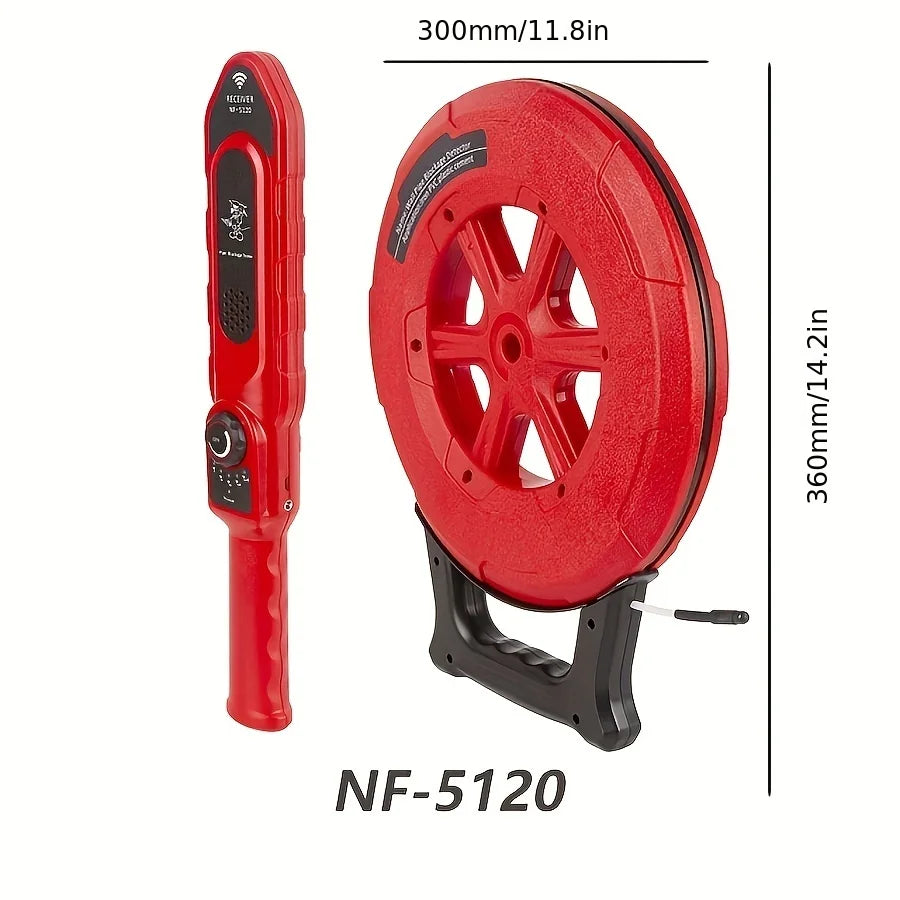 Noyafa Pip Iron Pipe Blockage Detector: 20M Line Diagnostic Tool for Pipeline Blocking - Plumbers Instrument for Clogging Scanner
