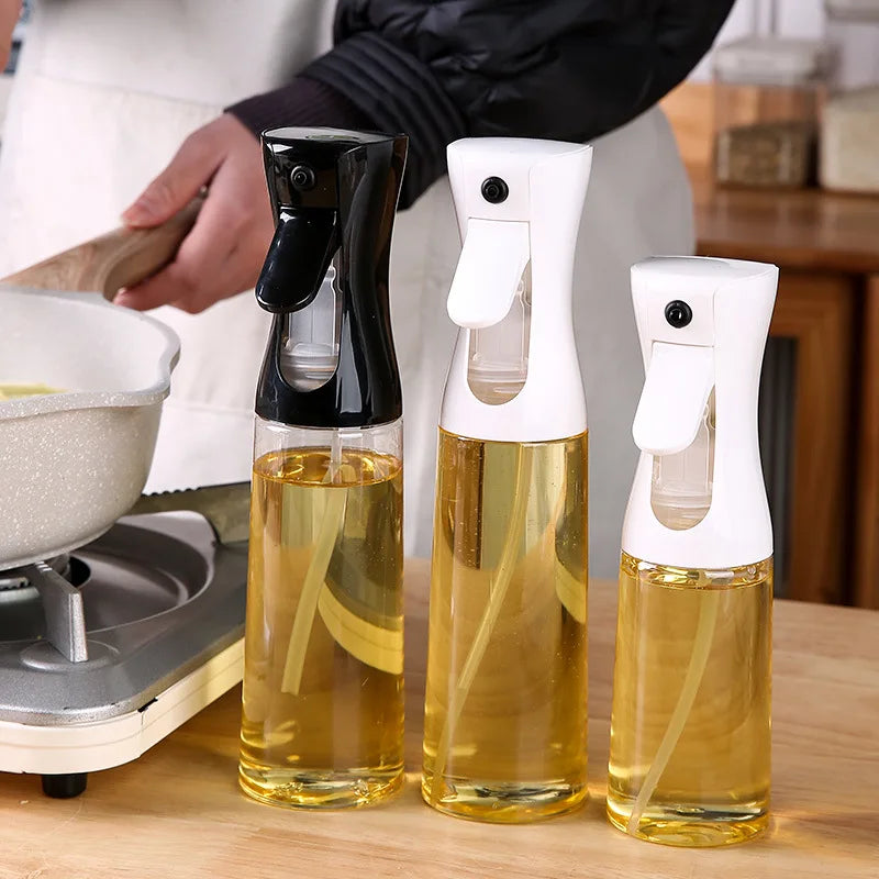 200ml & 300ml Oil Spray Bottle Set - Versatile Kitchen Cooking and Camping Dispensers