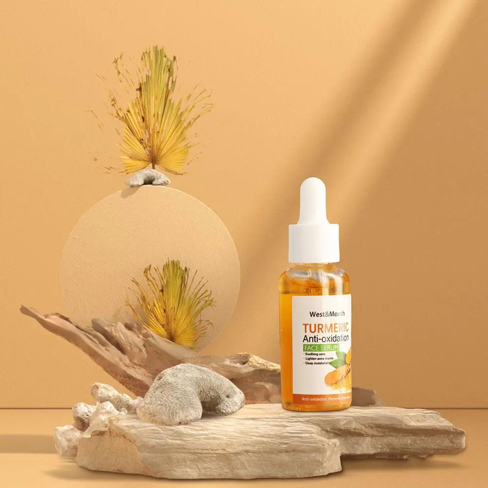 Turmeric Face Whitening Serum – Anti-Oxidation Dark Spot Corrector for Facial Brightening & Skin Clarity