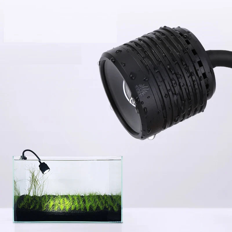 Aqua Week Mini7pro-F Aquarium LED Light – Waterproof Plant & Fish Tank Lighting, Terrarium Accessories
