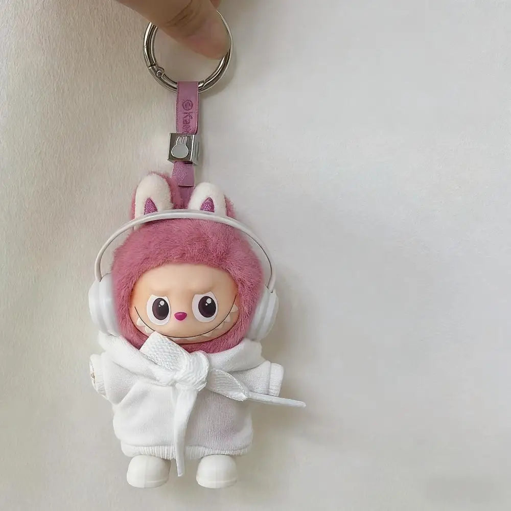 Labubu 4.0 Doll Hooded Sweater – Casual Sportswear Outfit for Mini Labubu V4 Dolls