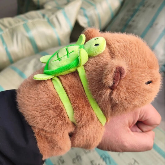 Kawaii Animal Plush Wristband — Panda, Capybara & Fox Soft Doll Toy Christmas Gift